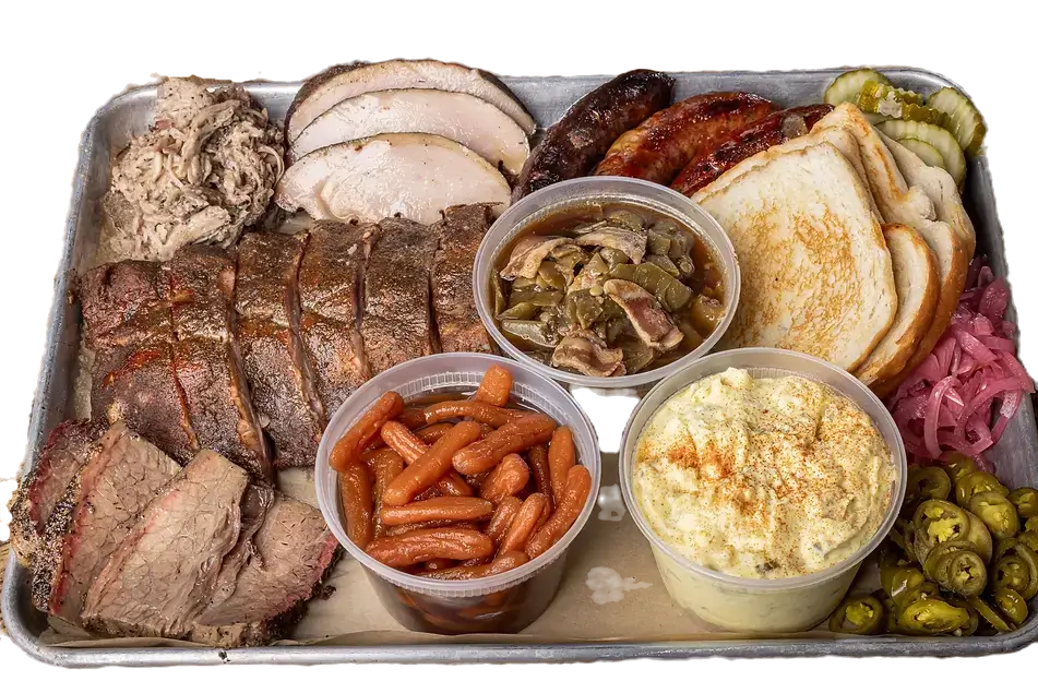Platters from Strouderosa BBQ